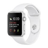 38mm Silver Aluminum Case with White Sport Band