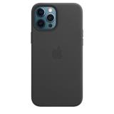 Apple iPhone 12 Pro Max Leather Case Black 