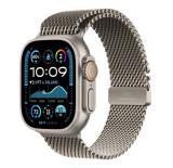 Apple Watch Ultra 2 49mm Natural Titanium Case with Natural Titanium Milanese Loop M (MX5R3)