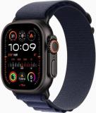 Apple Watch Ultra 2 49mm Black Titanium Case with Navy Black Alpine Loop (MYTF3)